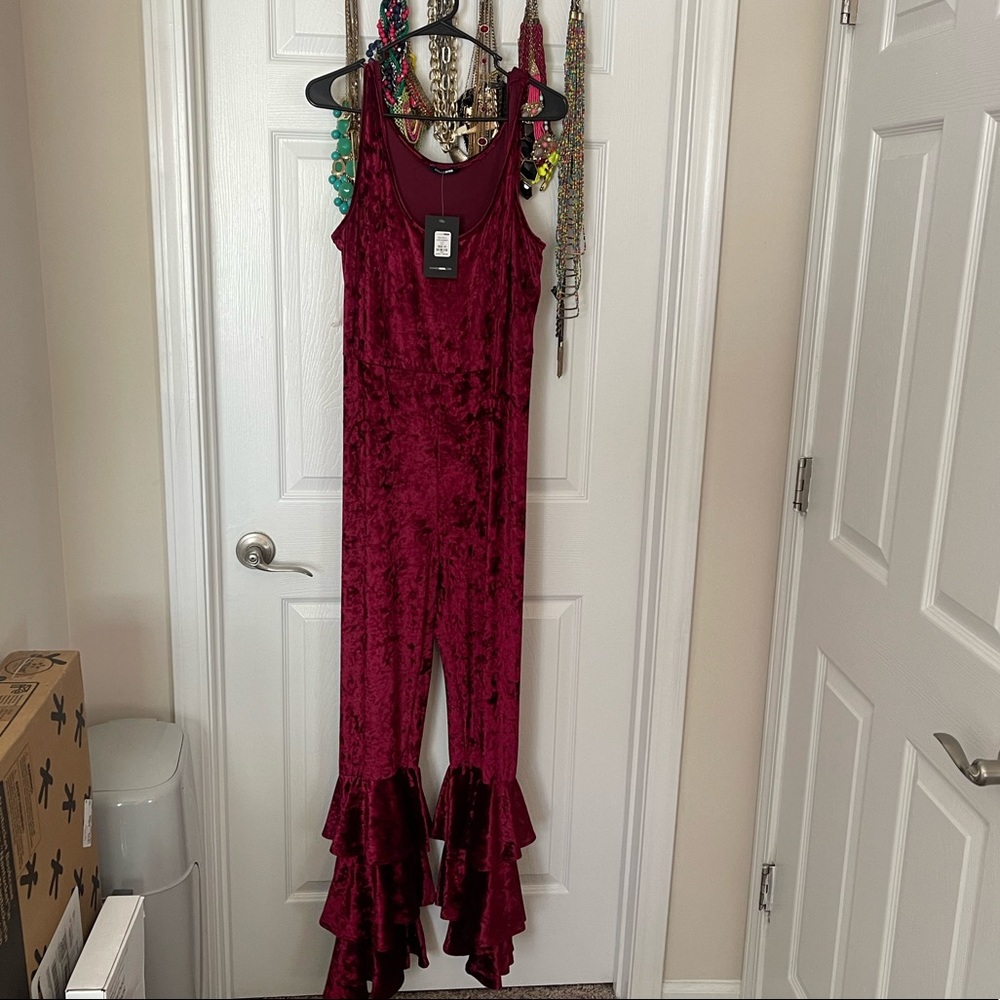 Velvet jumpsuit